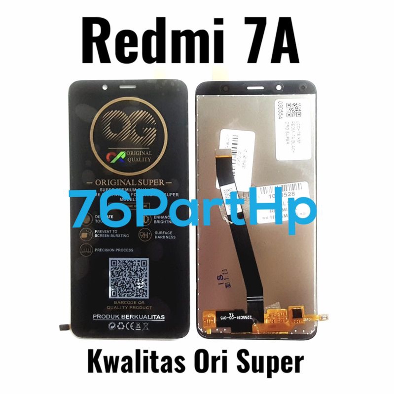 Lcd Touchscreen Fullset Kwalitas Ori Super Redmi 7A - Hitam