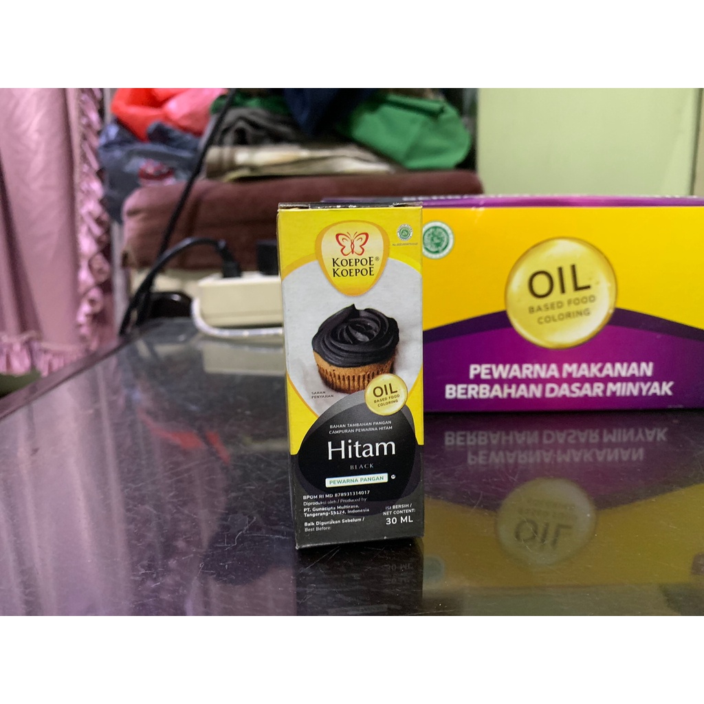 

Koepoe koepoe Pewarna Makanan Warna Hitam Oil Based 30ml