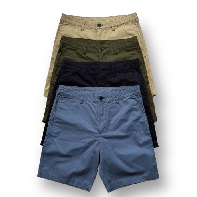 Celana ARKET Organic Cotton Shorts Chino Regular Fit Original
