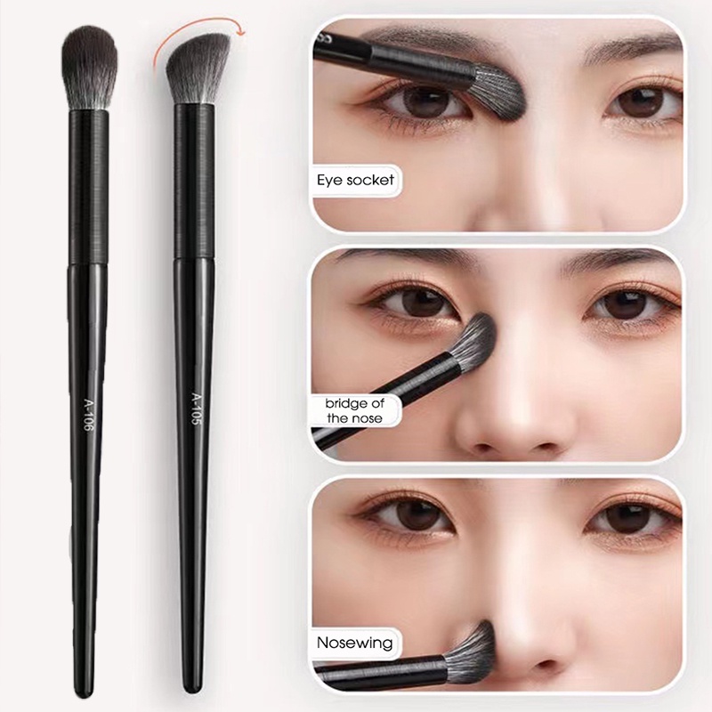 Ujung Jari Serat Bulu Halus Brush Kepala Hidung Concealer Brush Alat Kecantikan Wajah Wanita Foundation Multifungsi Stabilo Aplikator Brush