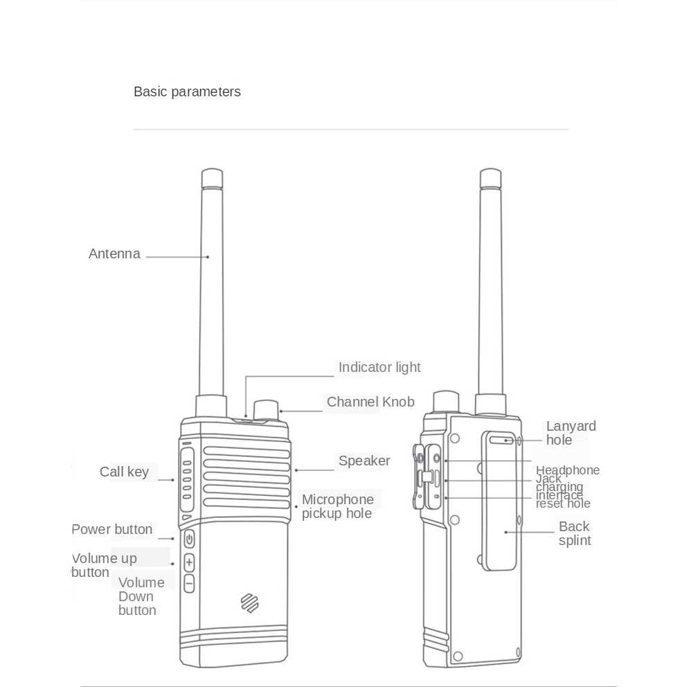 BEEBEST Walkie Talkie 16 Channels Baterai 2000mAh Jangkauan 5 Km A108