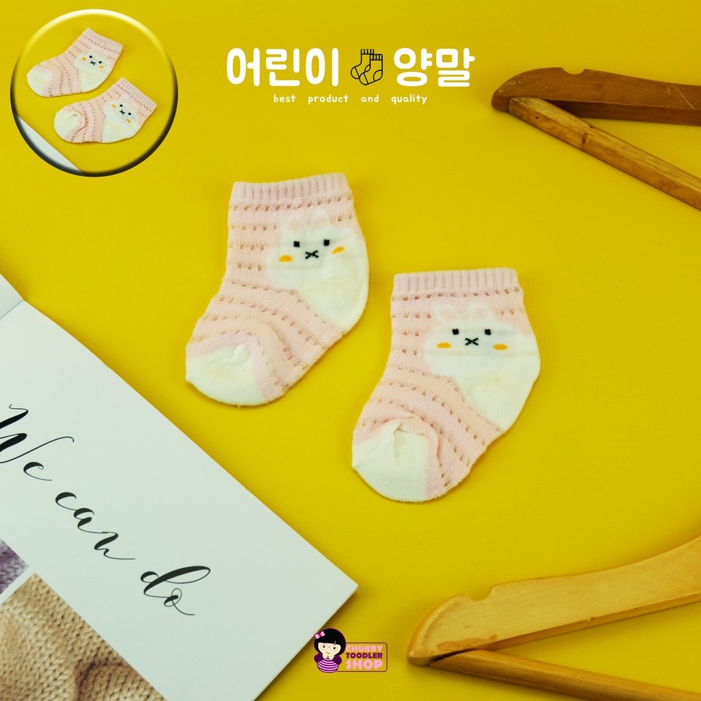 SC2144 Kaus kaoskaki bayi Balita anak perempuan Bahan katun lembut usia 0 - 1 tahun