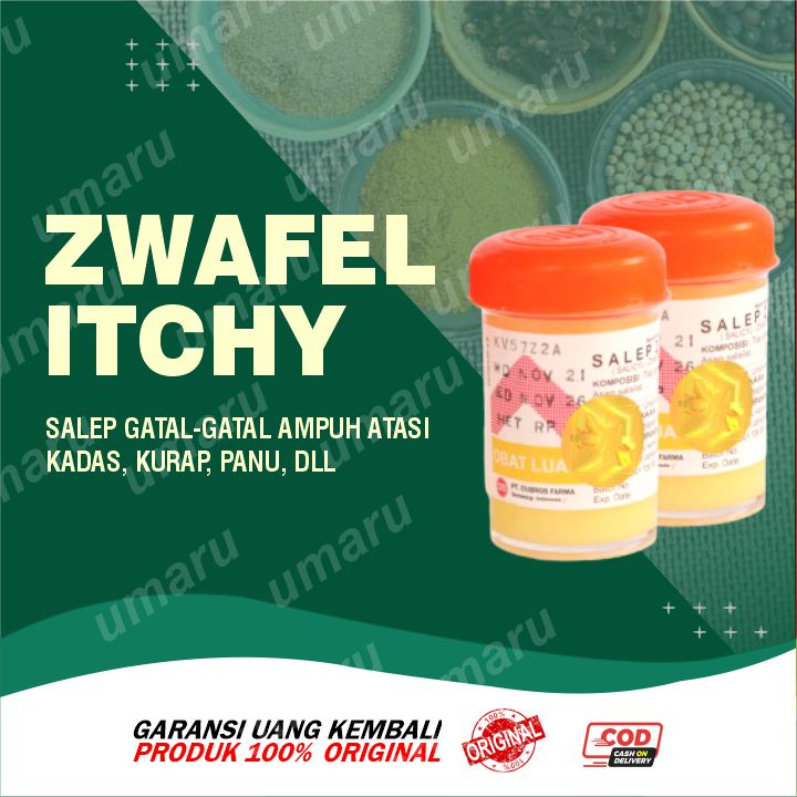 Obat Salep ZWAFEL ITCHY 24 234 Belerang Sulfur 100% Original BPOM Salep Gatal Kutu Air Eksim Panu Ku