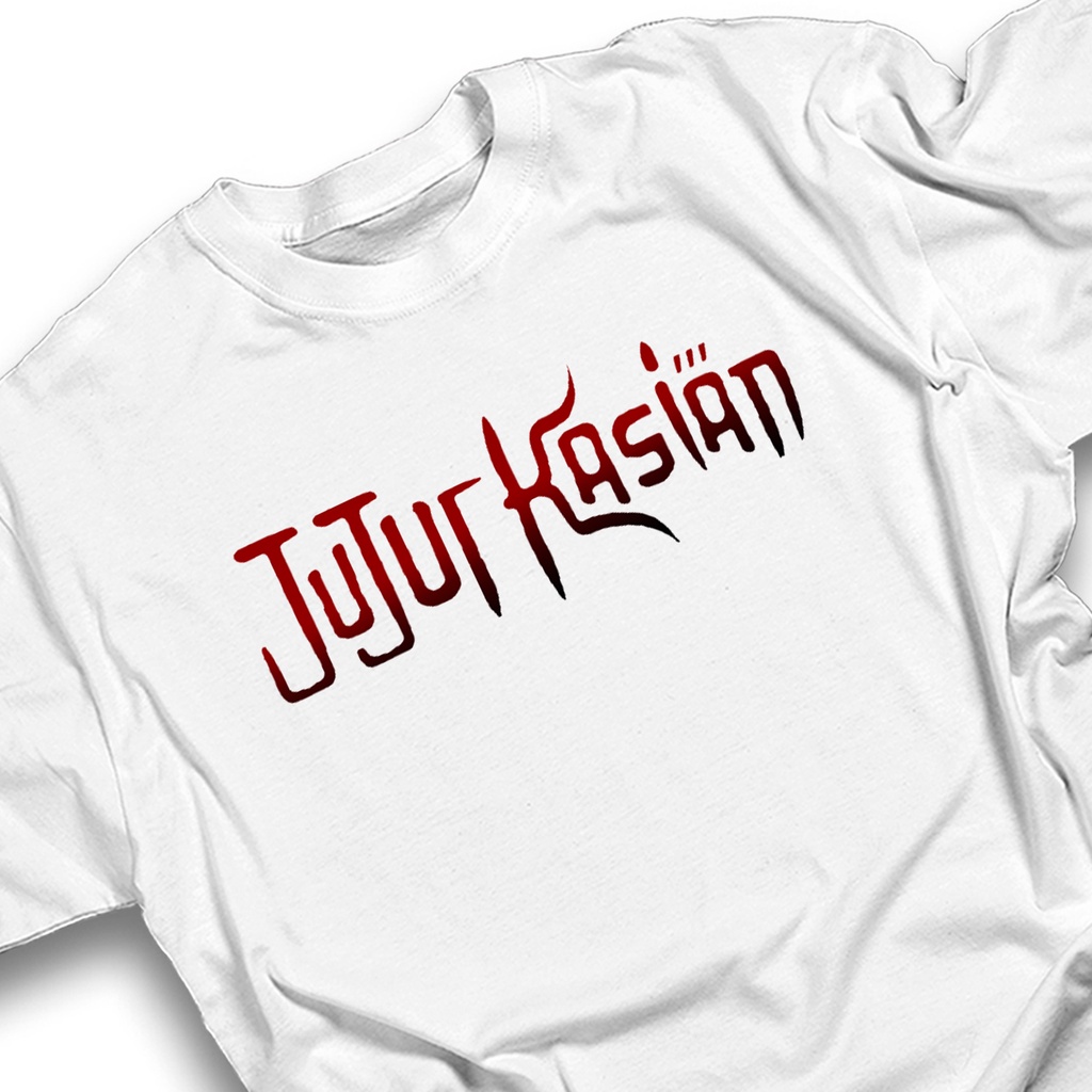 Kaos parodi JUJUR KASIAN JUJUTSU KAISEN Tshirt baju distro cotton combed 30s UNISEX GAMBAR ANIME LUC