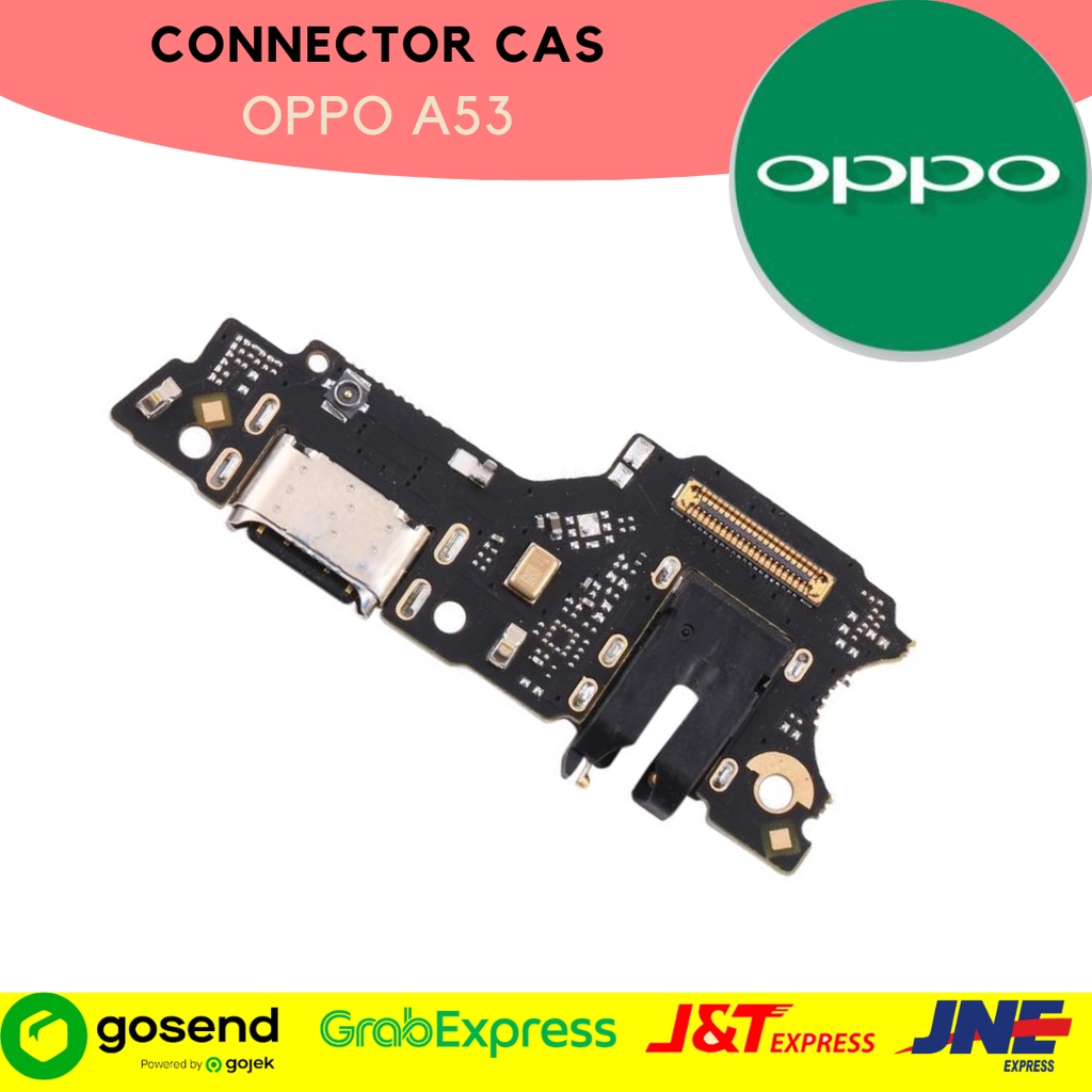 Konektor colokan cas Oppo A53 bergaransi