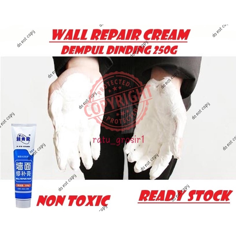 Krim Penutup Lubang Retak Tembok Dempul Penambal Dinding Reparasi Coak - Dempul Dinding