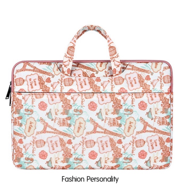 Jual Tas Laptop/Sarung Laptop Macbook Air/Pro Asus Acer Dell Samsung Fancy - Eiffel Pink 13.3 Inch D