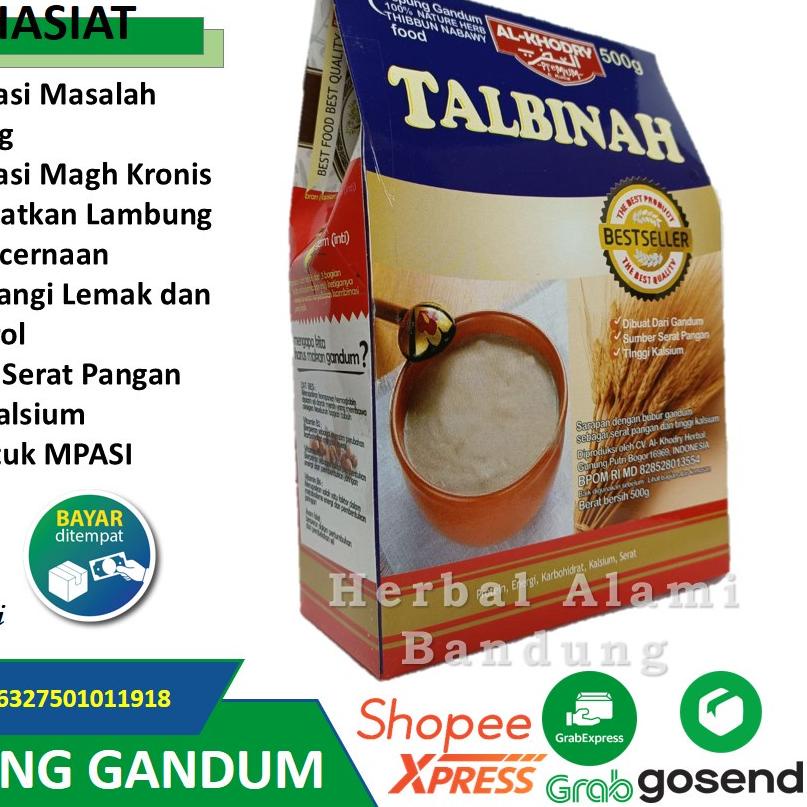 

❇ Tepung Gandum TALBINAH AL KHODRY Mengatasi Masalah Lambung Dan Gangguan Perncernaan ✿