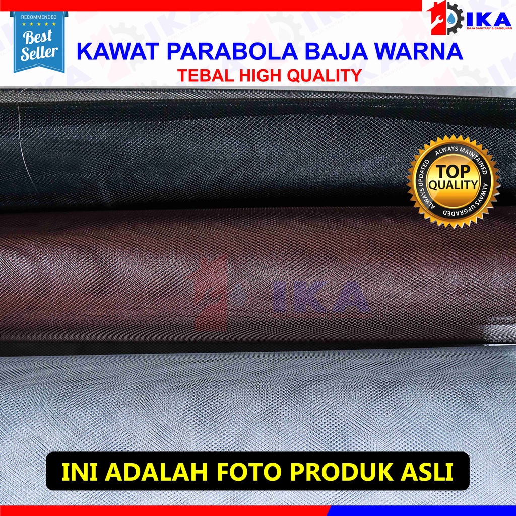 Kawat Nyamuk BAJA Anti Tikus kawat parabola PER ROLL Kawat Parabola Baja Putih Coklat Hitam Per Roll Pintu Tralis Expanded