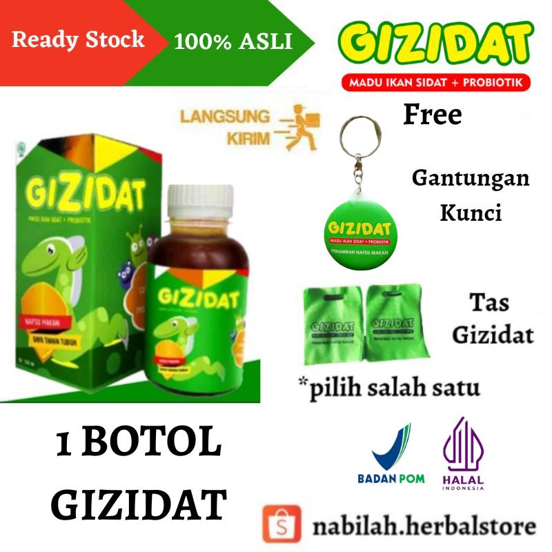 (1 Botol) Madu Anak GIZIDAT 100% Asli