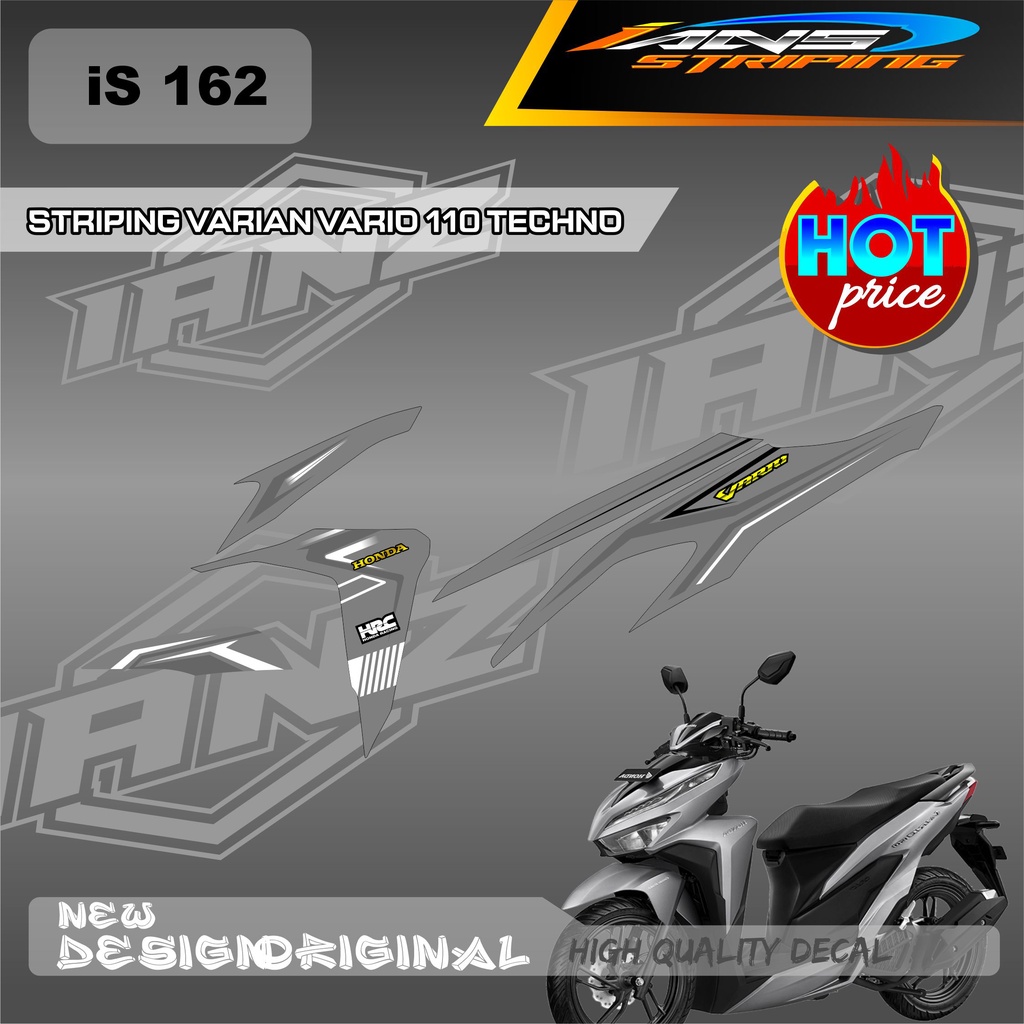 NEW STIKER  LIST HONDA VARIO TECHNO 110 OLD VARIASI / STIKER STRIPING HONDA VARIO 110 / DECAL KERETA HONDA VARIO TECHNO SEMI FULL BODY IS162