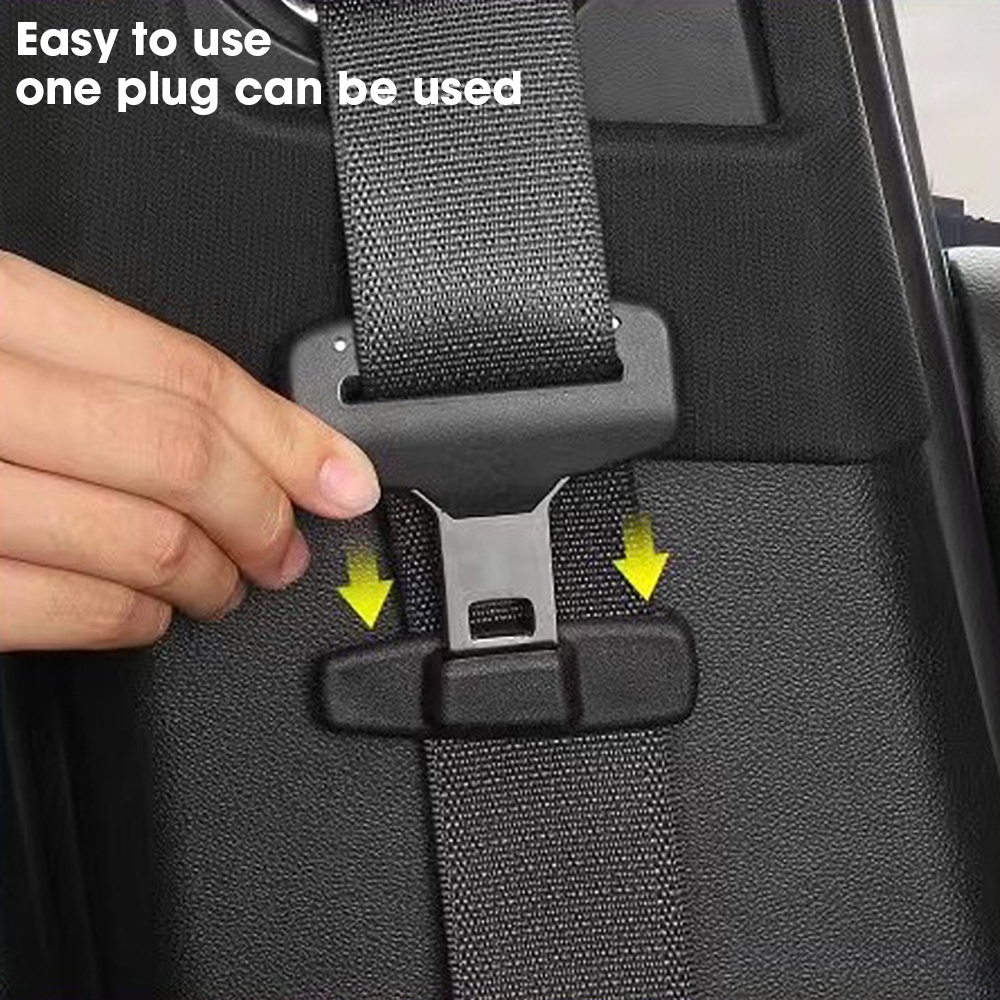 2pcs Universal Car Safety Belt Gesper Holder Car Safety Belt Protection Klip Sabuk Pengaman Menyesuaikan Klip Sabuk Pengaman Gesper Jangkar Aksesoris Otomotif Safety Belt Clamp