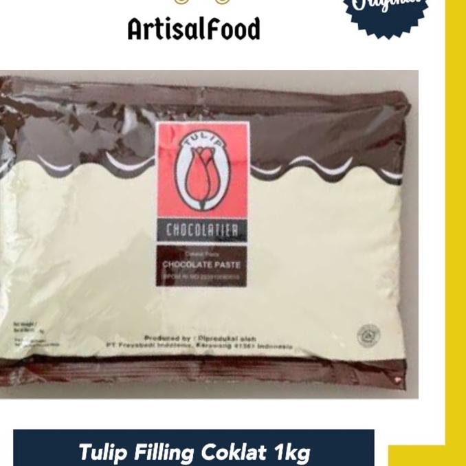 

♦ Tulip Dark Coklat Cokelat Filling Selai Isian Coklat 1kg ASLI ♤