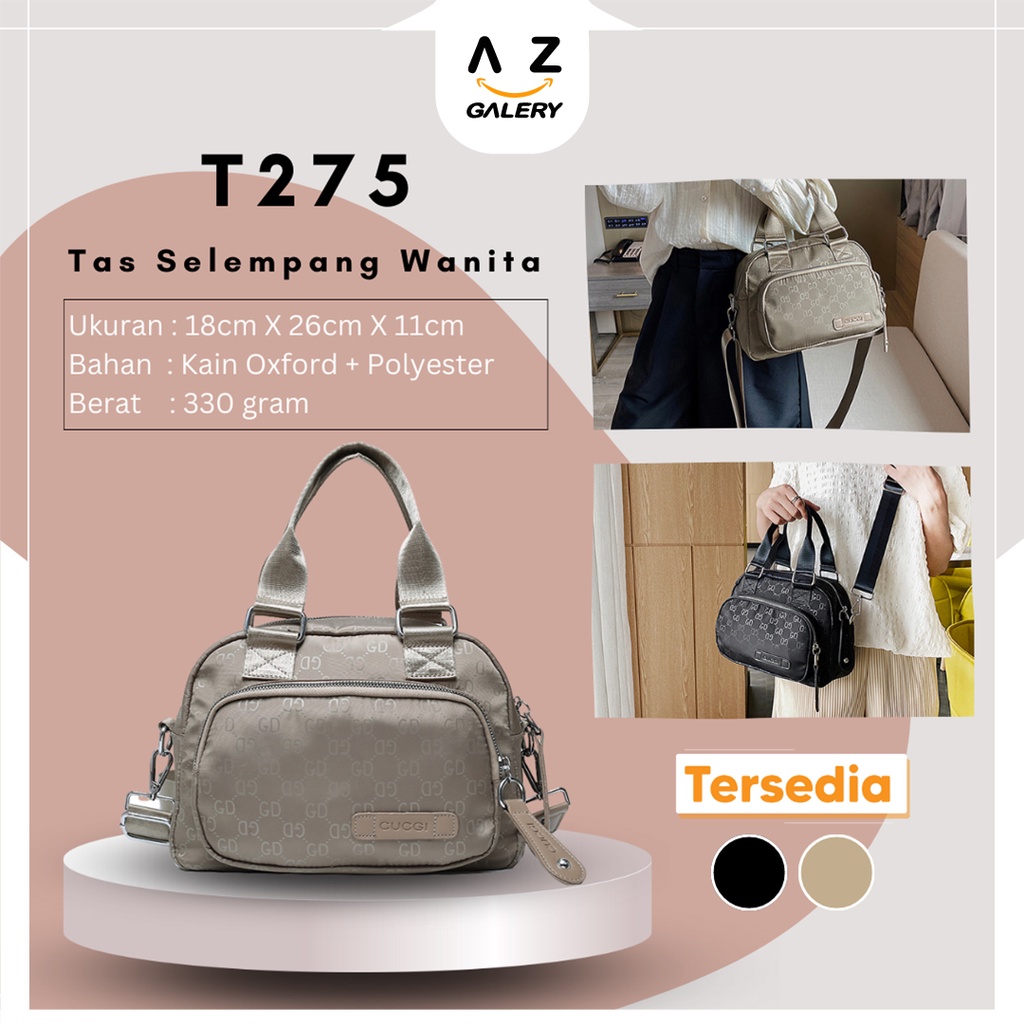 Tas Selempang Wanita Motif Bunga Tas Wanita Fashion Korea Tas Cewek Kasual Style Sling Bag Women PU AZGALERY / COD / T275