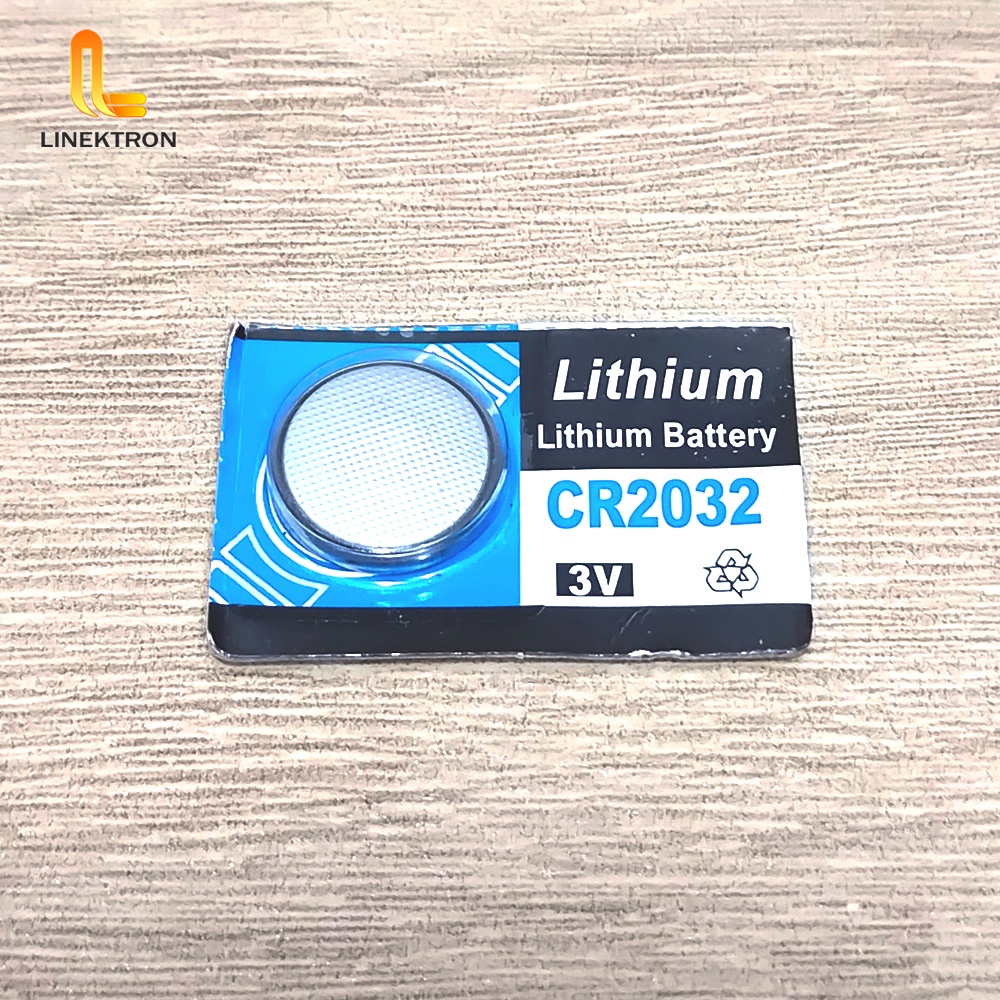 BATERAI BIRU LITHIUM CR2032 / BATERRY BULAT KOIN KALKULATOR JAM TANGAN