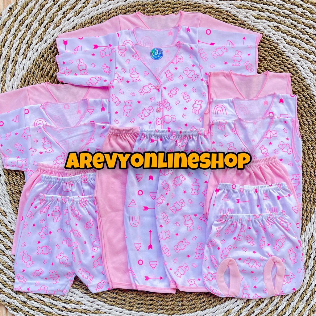 Paket Baju Bayi Newborn Cilla Baby 0-6 Bln Seri Pink Perlengkapan Bayi Baru Lahir &amp; Kado Baby Giftset Paket Lahiran Setelan Baju Bayi Celana Bayi Baru Lahir Baju Panjang Celana Panjang Baju Pendek Celana Pendek Baju Kutung Celana pop