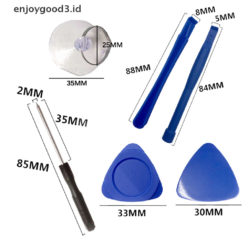 【 Rready Stock 】 8pcs / set Universal Mobile Phone Repair Tool Set Mobile Touch Display Screen Tools Kits （ ID ）