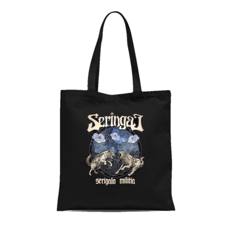TOTEBAG KANVAS SERINGAI PRIA WANITA MOTIF SERINGAI TERMURAH PAKAI RESLETING