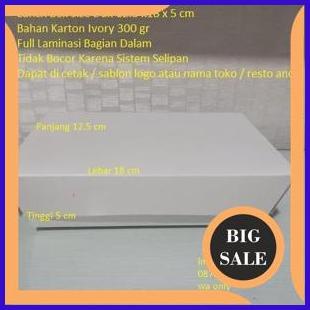

perkakas LUNCH BOX LARGE KARTON DUS KEMASAN KOTAK MAKANAN Size L 12.5 x 18 x 5 cm 1F3BZ3