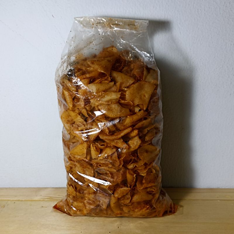 

Kripik Setan Kripset Pikset Keripik Singkong Pedas 500 Gram & 250 Gram