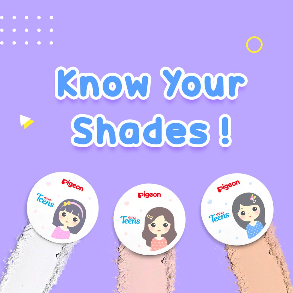 *NEW* Pigeon TEENS TEEN Compact Powder UV Protection Two Way Cake Hypo Squalane - Bedak Padat Remaja