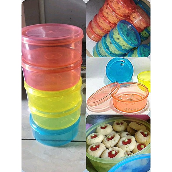 TOPLES WARNA KUE KERING Toples Besar Lebaran Idul Fitri | lodong snack jajan cookies roti kering | t