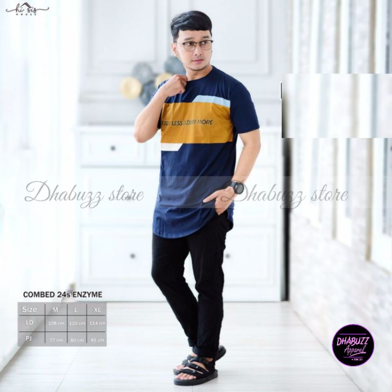 BAJU KAOS KURTA LENGAN PENDEK ORIGINAL TERBARU LEAFY 2 talk less