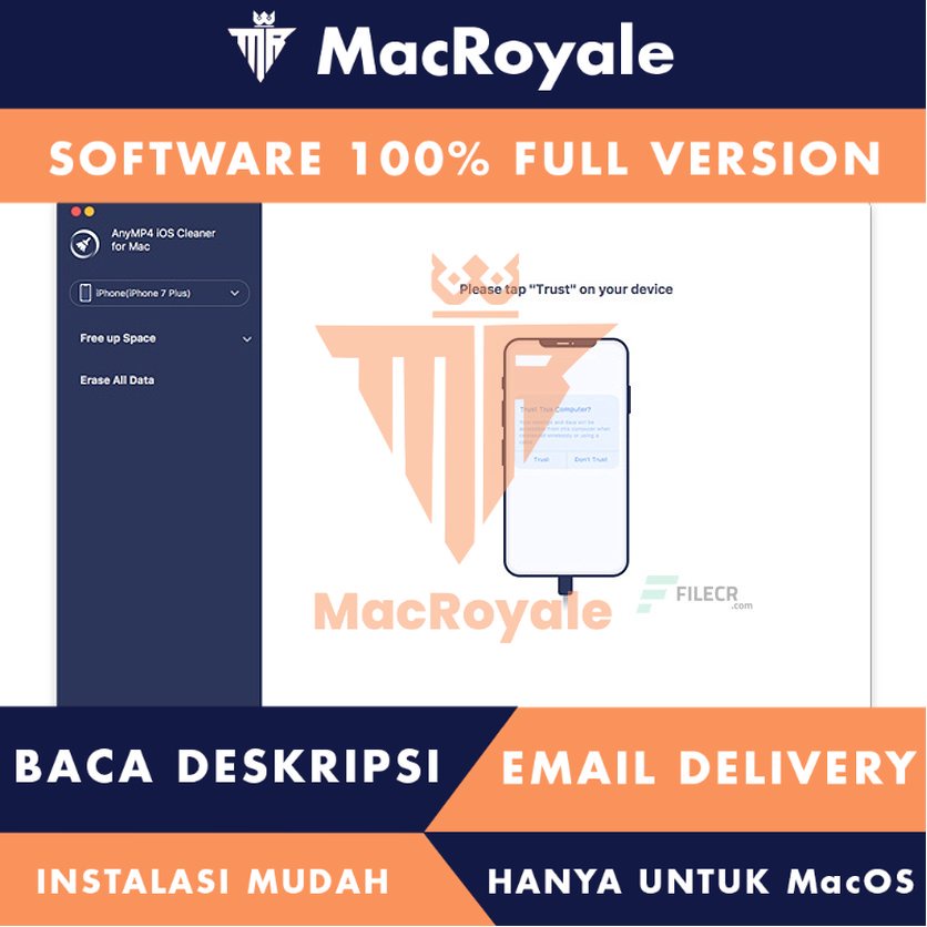 [MacOS] AnyMP4 iOS Cleaner Full Version Lifetime Full Garansi