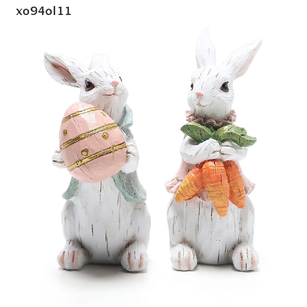 Xo Kelinci Paskah Lucu Memegang Telur Ornamen Easter Bunny Pegang Wortel OL