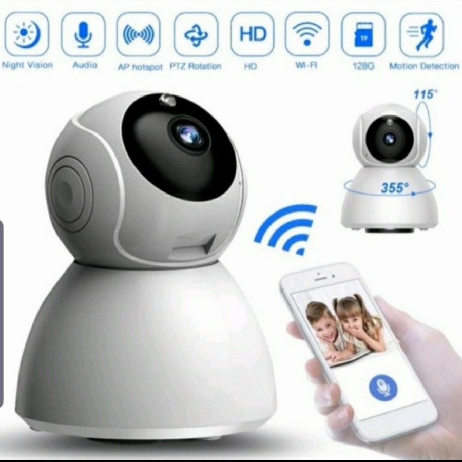 IP CAMERA V380 2MP FULL HD 960P WIRELESS CCTV WIFI SNOWMAN AP MODE