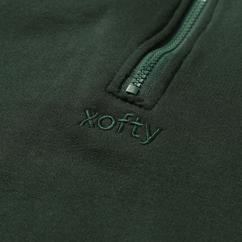 Xofty Parklife Sweater Halfzip Green