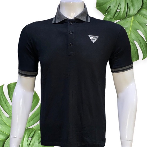 Krah Polos Pria / Baju Kaos Kerah Polo / T-shirt Pria Dewasa Lengan Pendek /  Kaos Kerah