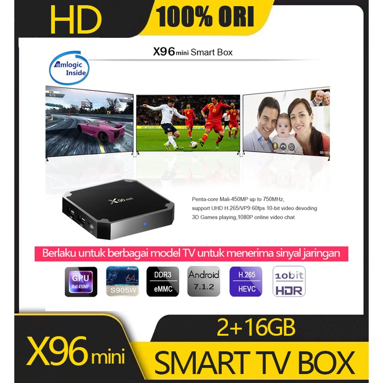 TV BOX X96mini 4K HD jaringan set-top box 4K Android 7.1.2 X 96mini