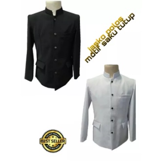 Jasko Putih Polos Jasko Hitam Polos Motif Saku Tutup Jasko Pria Dewasa Jas Santri
