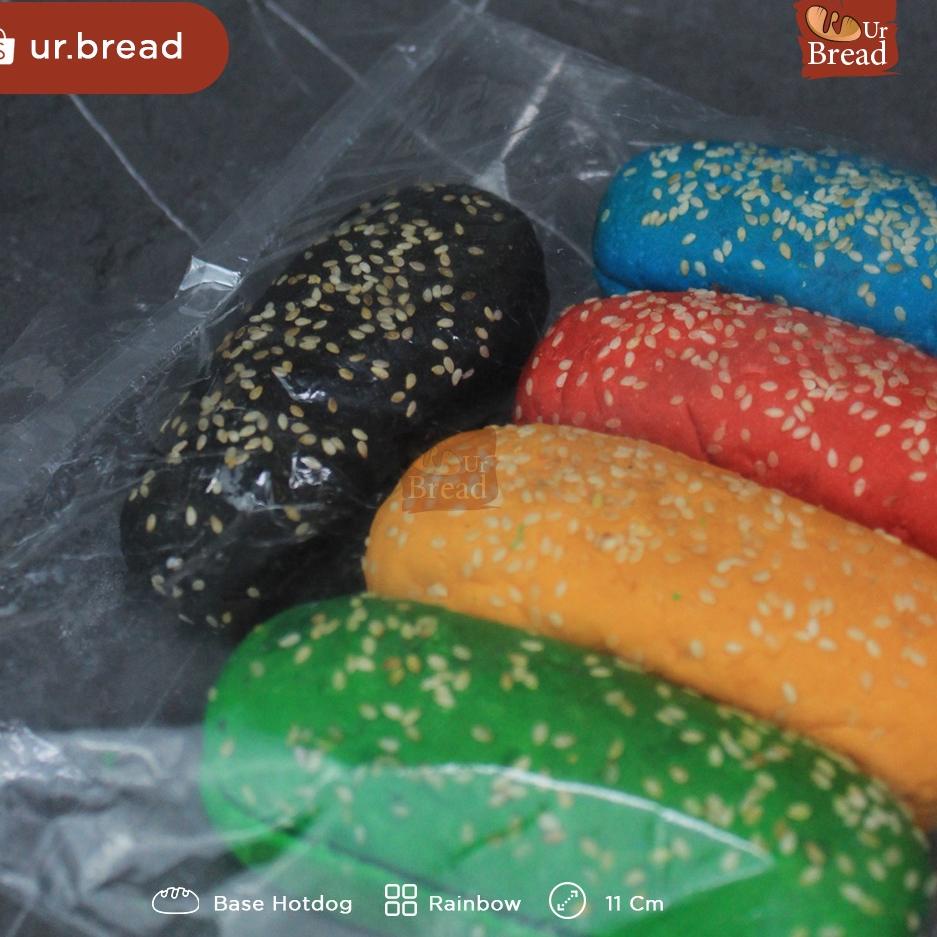 

W87 Roti Hotdog Warna Warni 11cm isi 5 | Base Hotdog (Long Burger) 11cm BIG PROMO ㅫ