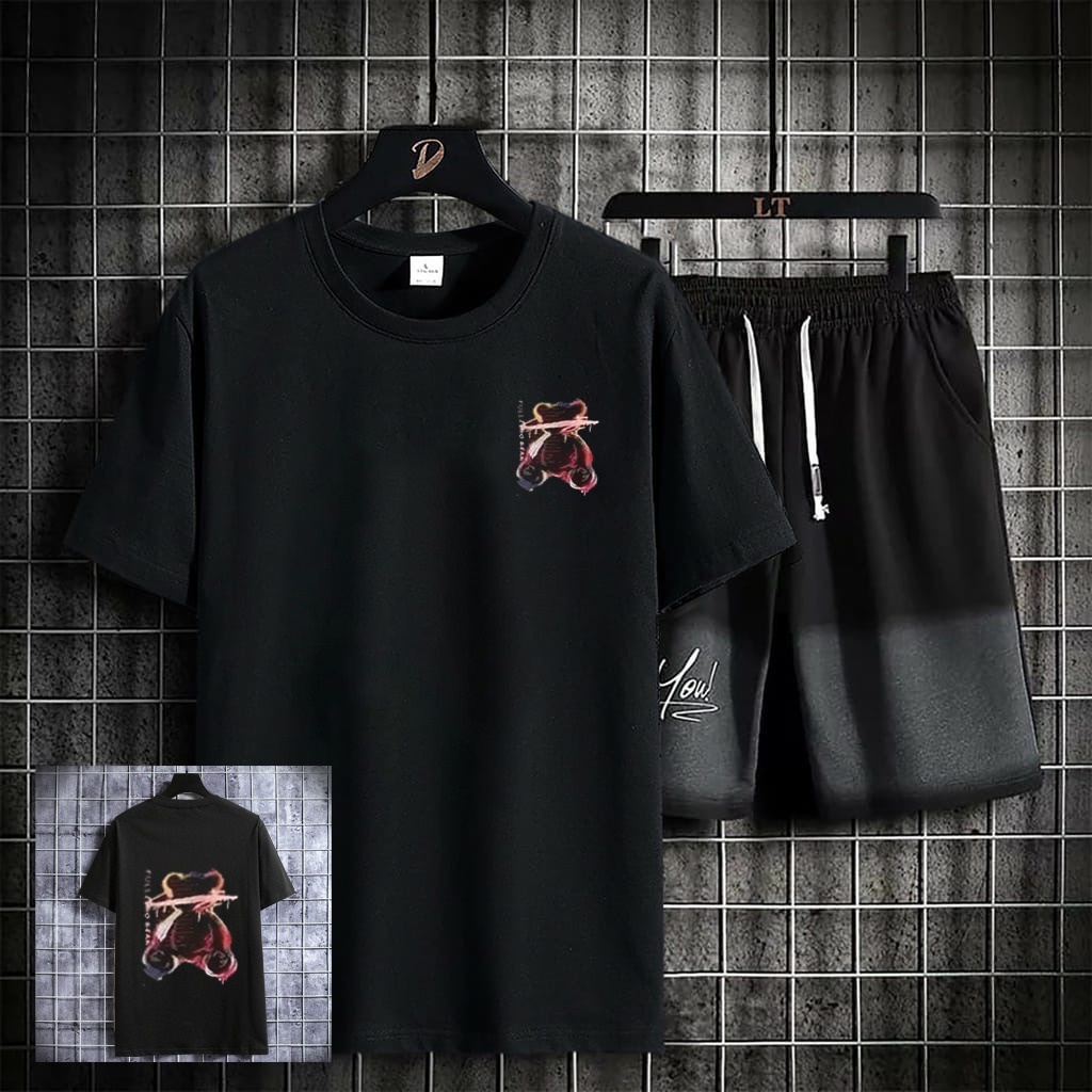 COD/AN/ STELAN DISTRO M|L,XL ATASAN DAN CELANA 1 SET PAKAIN UNISEX SET FB129