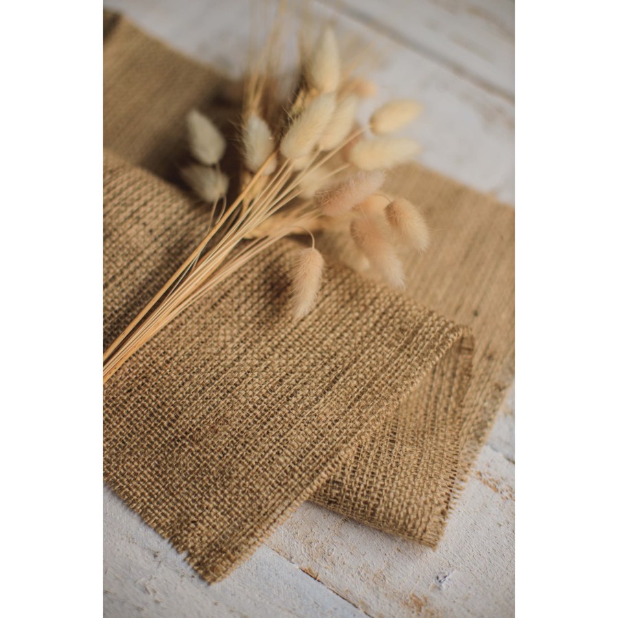 Kain Karung goni lembaran alas foto Placemat tatakan rustic