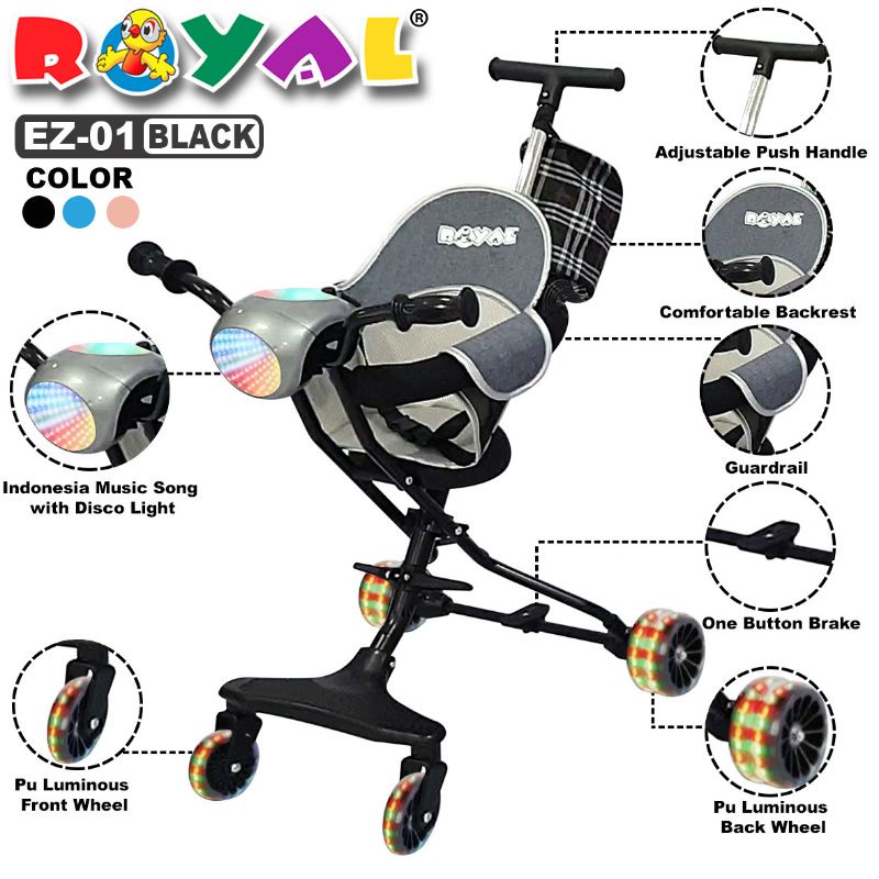 Royal stroller kereta dorong bayi EZ-01