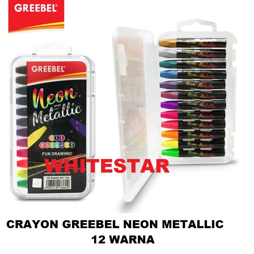 

Z28 crayon oil pastels greebel neon metallic 12 warna BIG SALE ヽ
