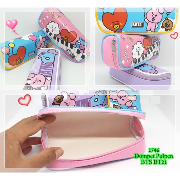 

Terlaris ✨ -Tempat Pensil BTS Murah - Dompet Pen Pulpen Pensil BTS BT21- 2.2.23