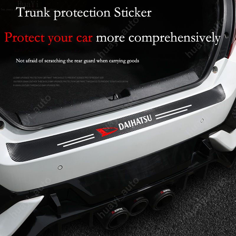 Daihatsu Terios Stiker Kusen Pintu Mobil Anti Gores Serat Karbon Kulit Sticker Trunk Protector Stiker Untuk Terios G2 J200 F700 2006-2016 G3 F800 F850 2017-2023 Aksesoris