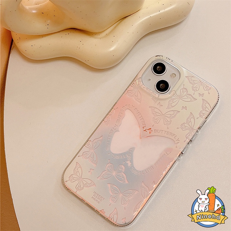 Huawei Y9 Prime 2019 Nova9 7 7i 7se 6 SE Pro Nova 5T 4e 3i Y7A Y9s P30 Lite Mate40 30 Pro Honor 8X Ins Gaya Korea Mewah Butterfly Phone Case Tahan Debu Cover Pelindung