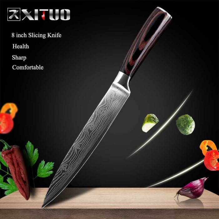 pisau dapur damaskus original