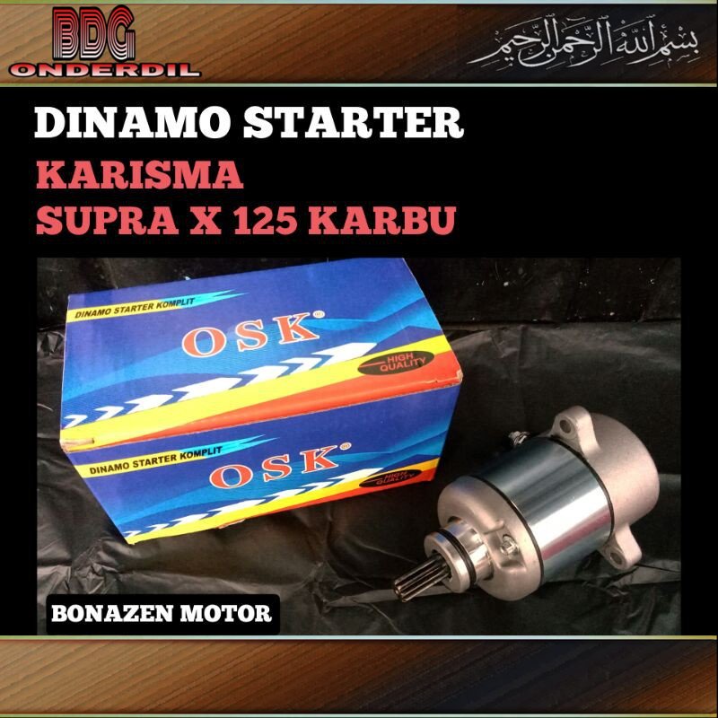 Dinamo Starter Karisma - Supra X 125 Lama Karbu / Kharisma Stater / Osaka