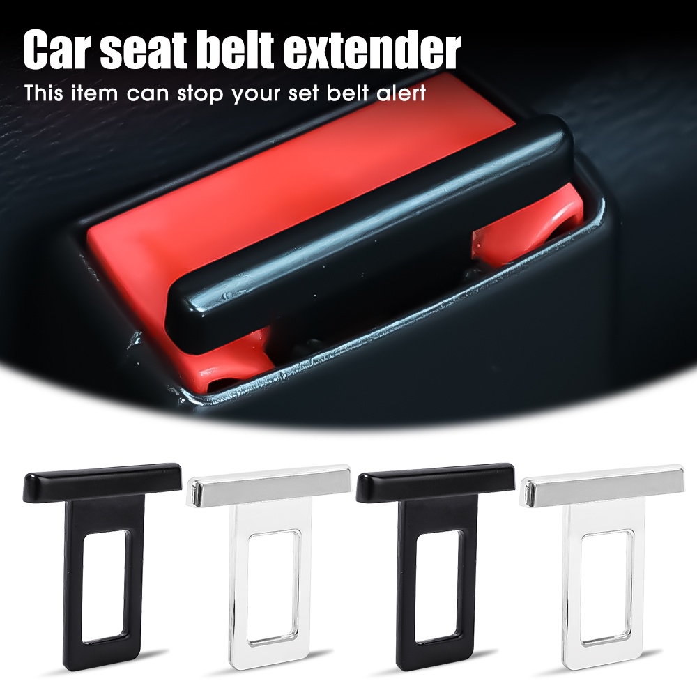 Invisible Seat Belt Stopper Plug Car Seatbelt Aksesoris Universal High Quality Hidden Car Seat Belt Buckle Clip Alloy Klip Sabuk Pengaman Tahan Lama Safety Belt Gesper Pembuka Botol