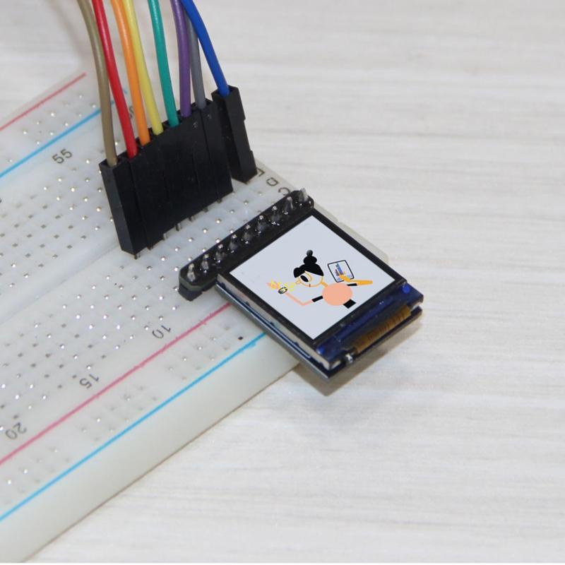 Btsg T-0.85 Inch IPS TFT LCD Module SPI Interface GC9107 Layar Driver IC Full Color 128x128 IPS Screen Display Replacem