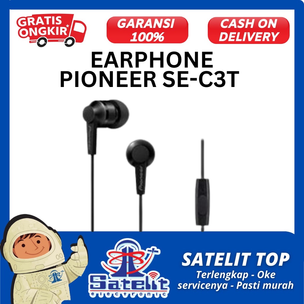 EARPHONE PIONEER SE-C3T EARPHONE WITH MIC