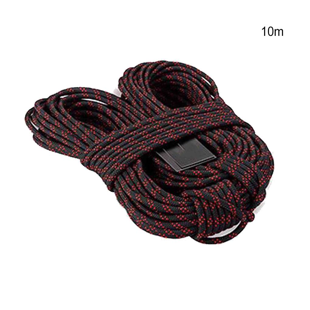 Huit 8mm Diameter Luar Panjang 20m Pengaman Mendaki Tali Kait Rope Survival Paracord Aksesoris Alat Gunung