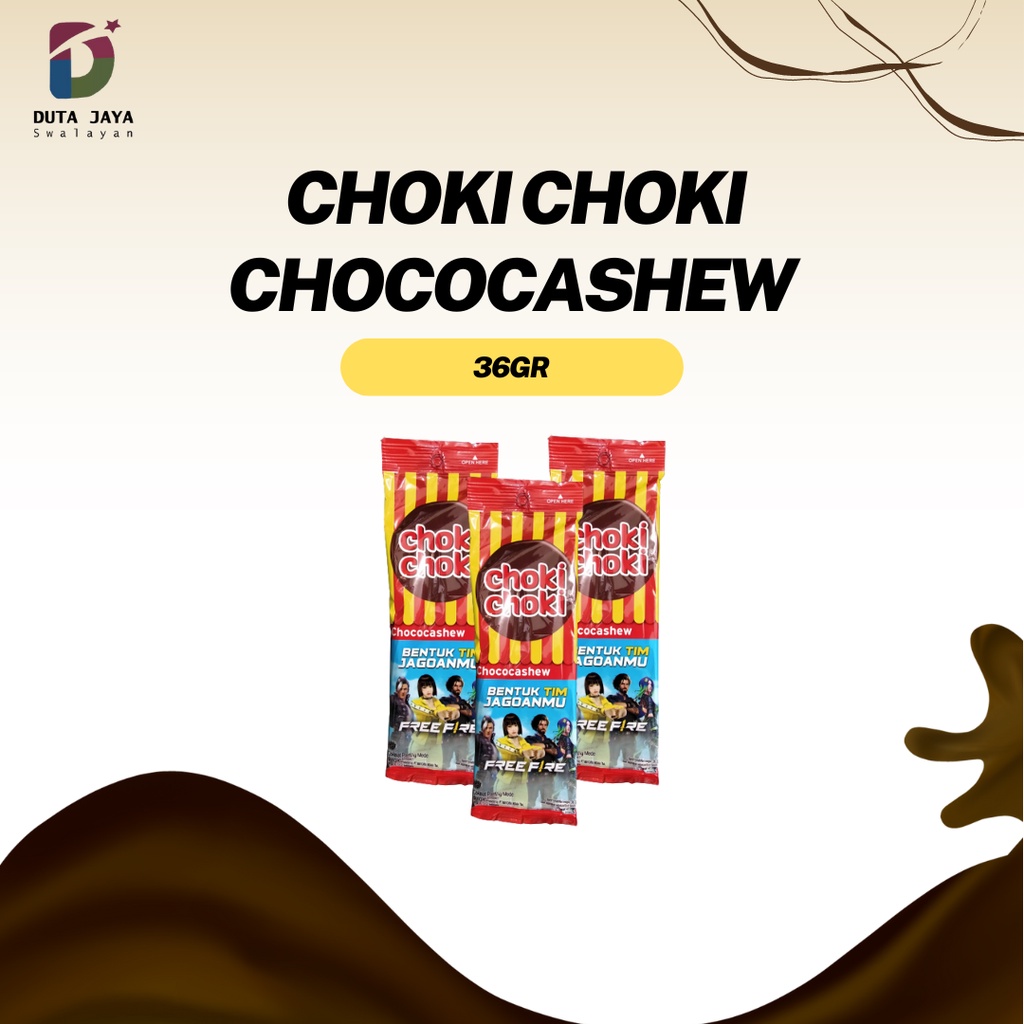 

Choki Choki Choco Cashew 36 Gram Cokelat Edisi Free Fire