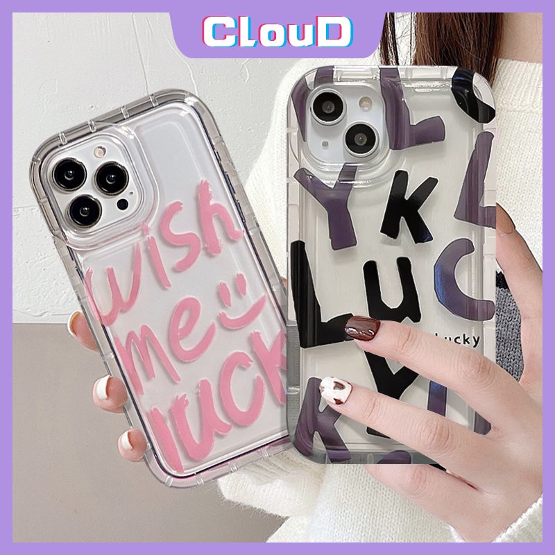 Casing Untuk Samsung A13 A04s A32 A20 A52s A11 A03s A03 A50s A30s A30 F23 M23 M13 A12 A50 A52 A23 A04 A04E A02s M11 Huruf Alfabet Simple Smiley Clear Shockproof Airbag Soft Cover